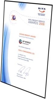 BIFA Ocean Freight Awards 2008