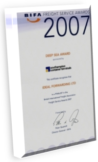 BIFA Freight Service Award 2007
